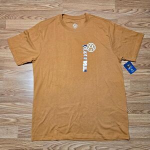 Volkswagen Men's Tam/Orange Vintage T-shirt